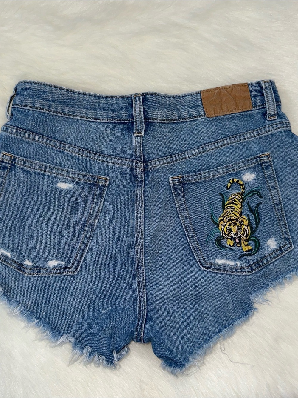 Tiger Jean Shorts